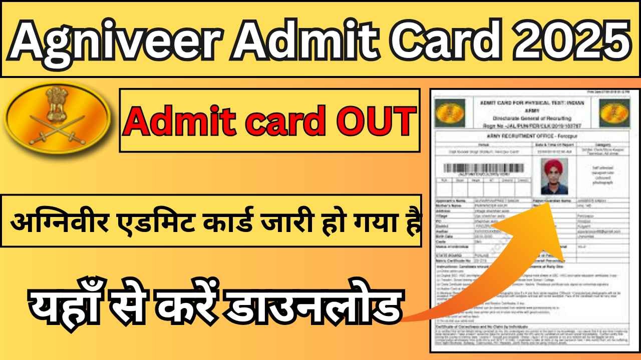 Agniveer CEE Admit Card 2025