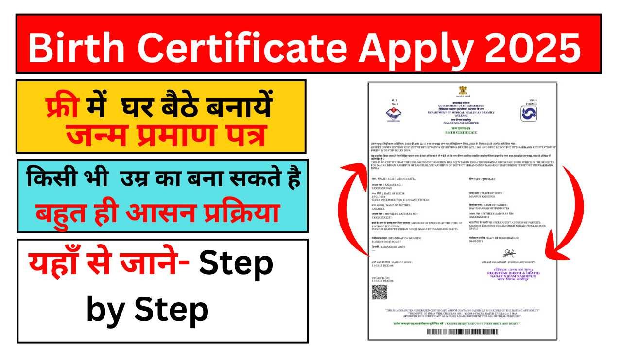 Birth Certificate Online Apply 2025