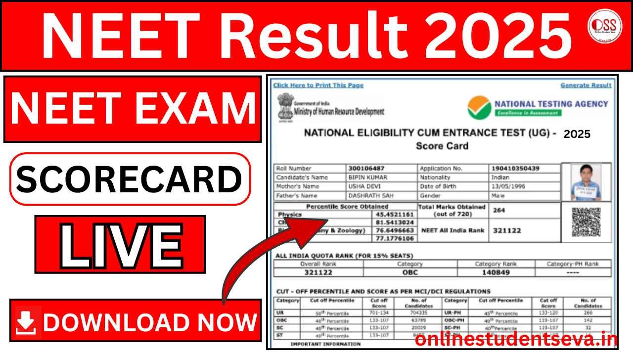 NTA NEET Result 2025