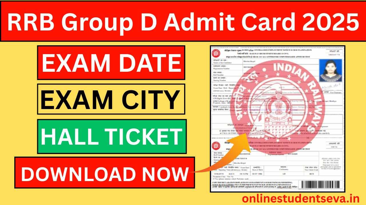 RRB Group D Admit Card 2025