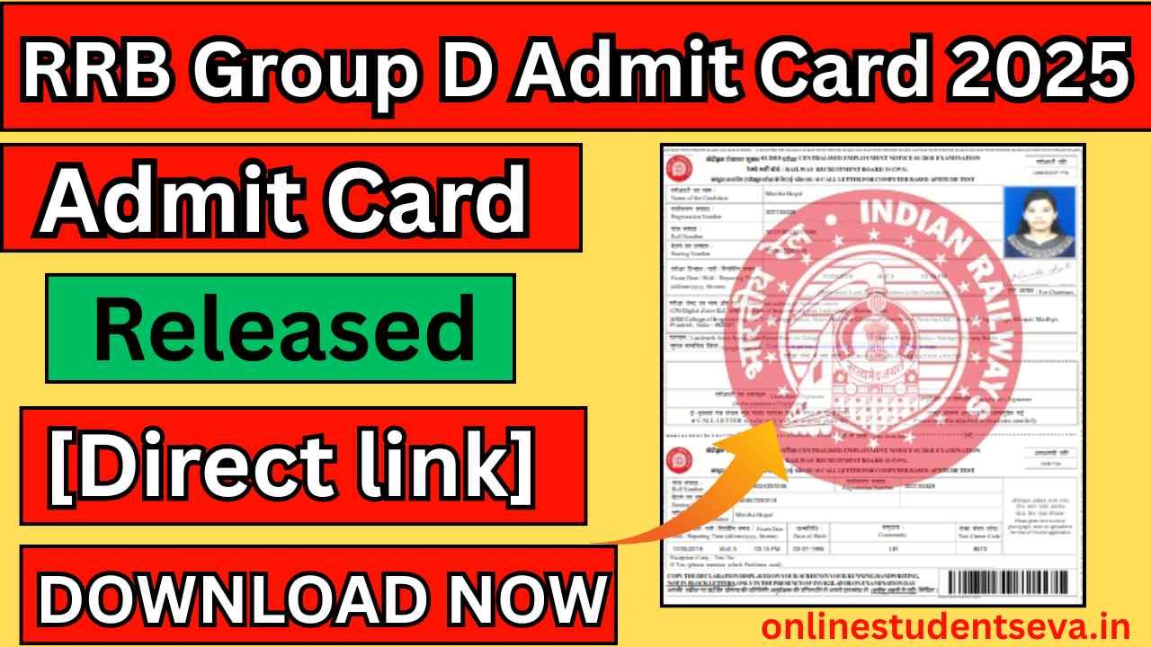 Railway Group D Admit Card 2025 Final Date