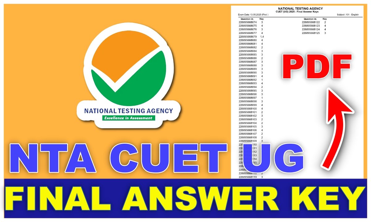 CUET UG FINAL ANSWERKEY RELEASED