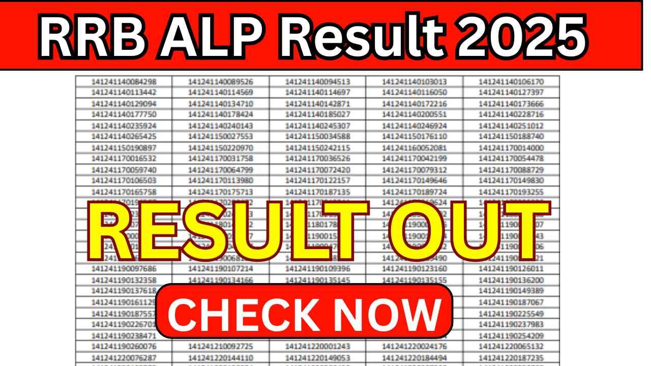 RRB ALP Result 2025